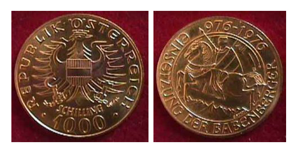 Republik Österreich - 1000 Schilling